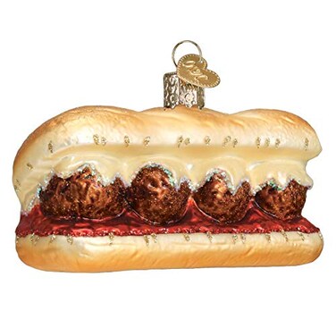 Old World Christmas MEATBALL SANDWICH Ornament Multi