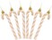 Christmas Concepts Pack of 613cm Glitter Candy Cane Christmas Tree DecorationsOrnaments Rose Gold White