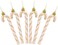 Christmas Concepts Pack of 613cm Glitter Candy Cane Christmas Tree DecorationsOrnaments Rose Gold White