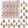 Christmas Concepts Pack of 2525mm Mini Christmas Tree Baubles Shiny Matte Glitter Decorated Ornaments Rose Gold