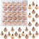 Christmas Concepts Pack of 2525mm Mini Christmas Tree Baubles Shiny Matte Glitter Decorated Ornaments Rose Gold