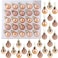 Christmas Concepts Pack of 2525mm Mini Christmas Tree Baubles Shiny Matte Glitter Decorated Ornaments Rose Gold