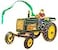 Westmon Works Tractor Ornament Farmer Christmas Tree Home Decoration Holiday Decor