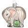 Old World Christmas Baby Elephant Glass Blown Ornament for Christmas Tree Handcrafted Holiday Decoration Animals Collection