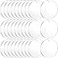 JINMURY 30 Pieces Clear Round Acrylic Keychain Blanks for Vinyl 25 Inch Clear Round Acrylic Ornament Blanks with Hole Perfect for Making Ornaments Keychains DIY Craft Project