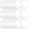 JINMURY 30 Pieces Clear Round Acrylic Keychain Blanks for Vinyl 25 Inch Clear Round Acrylic Ornament Blanks with Hole Perfect for Making Ornaments Keychains DIY Craft Project