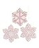 Kurt S. Kurt S Adler Claydough Christmas Tree Ornaments Holiday Decoration Gingerbread Peppermint Candy 45 Set of 3 Pink White Snowflake Claydough Cookie Ornaments Glitter Decoration T2877