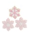 Kurt S. Kurt S Adler Claydough Christmas Tree Ornaments Holiday Decoration Gingerbread Peppermint Candy 45 Set of 3 Pink White Snowflake Claydough Cookie Ornaments Glitter Decoration T2877