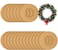 MixTeach 20 Pieces Hanging Wreaths Paper Round Christmas Ornaments with 20 Strings Ropes for Wedding DIY Craft Festival Halloween Decoration