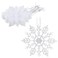 Christmas Concepts Pack of 1210cm Glitter Snowflake Hanging Decorations Christmas Decorations Clear