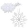 Christmas Concepts Pack of 1210cm Glitter Snowflake Hanging Decorations Christmas Decorations Clear