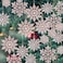 GuassLee 36 Pack Plastic Rose Gold Snowflake Ornaments Christmas Winter Decorations Hanging Snowflake Decorations for Winter Wonderland Christmas Tree
