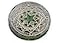 KIN-HEBI Real Four Leaf Clover Good Luck Pocket Token Preserved 125 Including Metal Ornament Magic Circle of the Star
