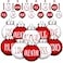 Vinsot 12 Pieces Valentines Day Ball Ornaments 236 Inch Red White Tree Ornaments Plastic Decorative Kiss Be Mine Love Hanging Baubles Valentines Day Decorations for Tree Home Decor