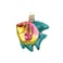 Old World Christmas Pink and Yellow Tropical Angelfish Glass Blown Ornament for Christmas Tree Handcrafted Holiday Decoration Ocean Fish Collection