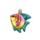 Old World Christmas Pink and Yellow Tropical Angelfish Glass Blown Ornament for Christmas Tree Handcrafted Holiday Decoration Ocean Fish Collection