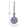 YU FENG 31 Glass Evil Eye Mandala Bead Large Turkish Nazar Amulet Home Protection Charm Wall Hanging Ornament for Christmas Tree