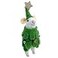 THE JOY White Mouse Christmas Tree Ornament Wool Mouse Dressed as Tree Ornament