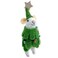 THE JOY White Mouse Christmas Tree Ornament Wool Mouse Dressed as Tree Ornament