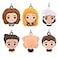 Hallmark Friends Mini Christmas Ornaments Shatterproof Set of 6