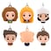 Hallmark Friends Mini Christmas Ornaments Shatterproof Set of 6