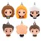 Hallmark Friends Mini Christmas Ornaments Shatterproof Set of 6