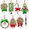 codree 8 PCS Christmas Lollipop Ornaments Rainbow Lollipop Hanging Ornaments Christmas Candies Polymer Clay Ornament for Xmas Tree Party Decoration
