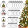 Macarrie 32 Pcs Clear Plastic Fillable Ornament Balls 2236276315 Inch Clear Plastic Christmas Ball Ornaments for DIY Crafts Christmas Tree Decor