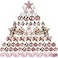 Sratte 94 Pcs Christmas Tree Decorations Set Christmas Tree Ball Ornaments Glitter Poinsettia Flowers Decorations Glitter Berries Stems for Xmas Holiday WeddingRose Gold