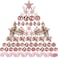 Sratte 94 Pcs Christmas Tree Decorations Set Christmas Tree Ball Ornaments Glitter Poinsettia Flowers Decorations Glitter Berries Stems for Xmas Holiday WeddingRose Gold