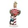 Old World Christmas North Pole Glass Blown Ornament for Christmas Tree Handcrafted Holiday Decoration Landmark Collection
