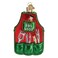 Old World Christmas BBQ Apron Glass Blown Ornament for Christmas Tree Handcrafted Holiday Decoration Kitchen Collection