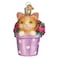 Old World Christmas Kitten in Flower Pot Glass Blown Ornament for Christmas Tree Handcrafted Holiday Decoration Cat Collection
