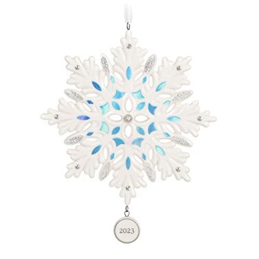 Hallmark Keepsake Christmas Ornament 2023 Snowflake Porcelain Ornament Snowflake Gifts