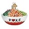 Old World Christmas Poke Bowl Glass Blown Ornament for Christmas Tree Handcrafted Holiday Decoration Food Collection