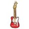Old World Christmas The Rolling Stones Guitar Glass Blown Ornament for Christmas Tree Handcrafted Holiday Decoration Music Collection