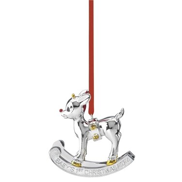 Lenox 895757 2024 Babys 1st Christmas Tree Ornamentm Rudolph