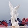 XIYOUQI 124in White San Miguel Arcangel Statue St Michael Statue Resin Saint Archangel Michael Statues Saint Michael defeating Satan Collection Figurines Religious Angel Suitable for Collection or Dec