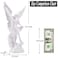 XIYOUQI 124in White San Miguel Arcangel Statue St Michael Statue Resin Saint Archangel Michael Statues Saint Michael defeating Satan Collection Figurines Religious Angel Suitable for Collection or Dec