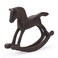 BRASSTAR Cast Iron Rocking Horse Statue 63 Garden Home Office Desk Decor Collection Childlike Figurine TQZDPT47