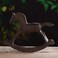 BRASSTAR Cast Iron Rocking Horse Statue 63 Garden Home Office Desk Decor Collection Childlike Figurine TQZDPT47