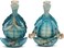BWTRQ 2Pcs Sea Turtle Meditating Yoga Statues Beach Home OfficeBedroom Decor Resin Zen Turtle Figurines for Beachy Decor