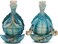 BWTRQ 2Pcs Sea Turtle Meditating Yoga Statues Beach Home OfficeBedroom Decor Resin Zen Turtle Figurines for Beachy Decor