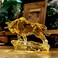 DARMOMOON Acrylic Bull Statue Wall Street Bull Sculpture for Home or Office Decor 85 Long