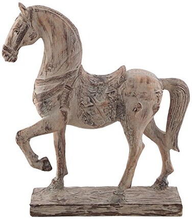 Kensington Hill Rustic Horse 15 14 High Stone Finish Cast Resin Statue