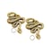 OYOYTLGX Brass Snake Statue 2 Pack Mini Cobra Metal Animal Figurines Sculpture Desktop Ornament Office Home Decor Collectible DIY Pendant Gift
