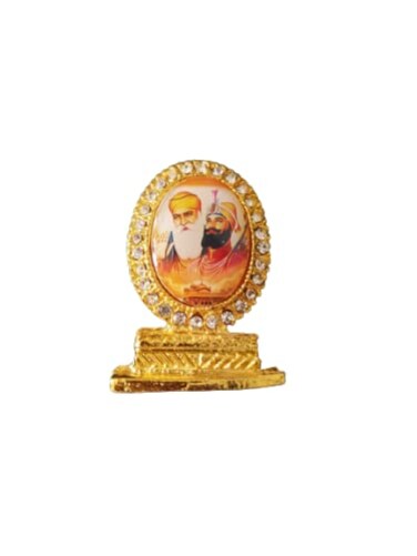 Spiritual Imagine Mart Guru Nanak ji and Guru Gobind Singh ji Car Dashboard Mandir Home Decor Office Table Showpiece Statue 2 Inch