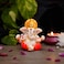 TIED RIBBONS Ganesh Idol 23 Inch Resin Ganesh Statue Sculpture for Car Dashboard Home Temple Decor Indian God Car Dashboard Accessories Ganesha Decorations