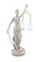 Pacific Giftware Things2Die4 Desktop Lady Justice Marble Finish Statue Justicia Law Scale