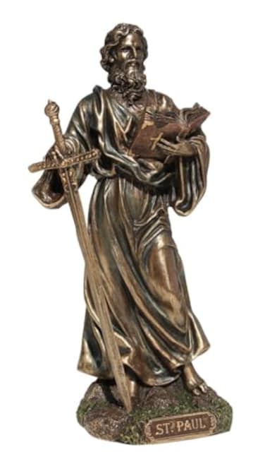 Veronese Design VERONESE Design St Paul The Apostle of The Gentiles Statue Sculpture Figure 8 Tall